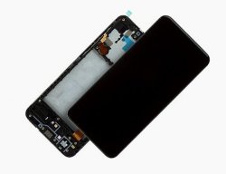 Samsung galaxy A20e Skärm med ram och lcd svart