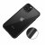 iPhone 11 Pro Max Transparent Stötsäker med TPU kantfodral skal Svart
