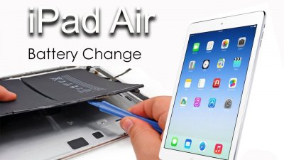 iPad Air 1 display & batteri byte (paket)